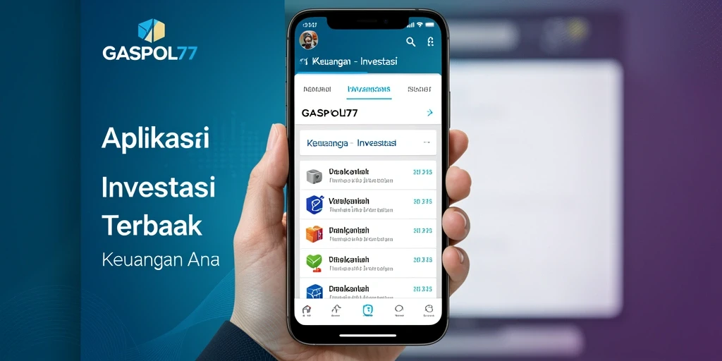 Antarmuka GASPOL77 yang modern dengan fitur investasi lengkap.
