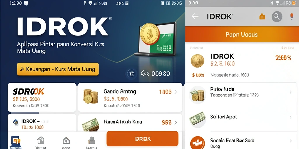Tampilan antarmuka aplikasi IDROK yang intuitif dan informatif.