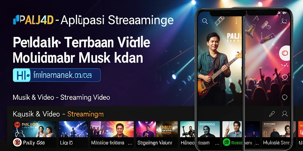 Tampilan antarmuka aplikasi PALU4D yang intuitif untuk streaming video.
