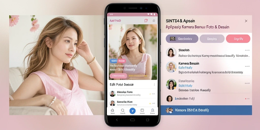 Antarmuka SINTE4D menunjukkan fitur edit foto yang canggih.