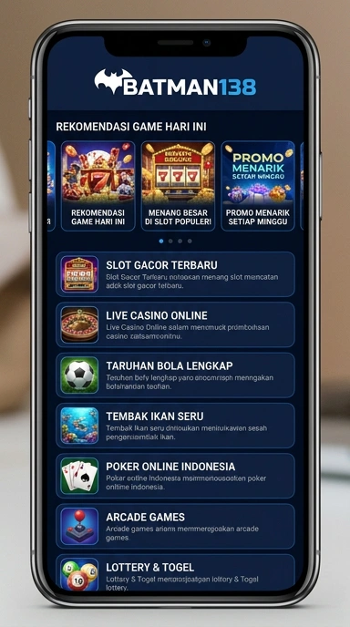 Tampilan katalog aplikasi batman138