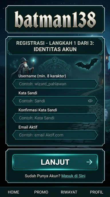 Tampilan halaman daftar batman138